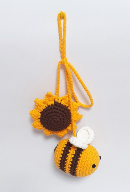 Handmade Crochet Car Accessory (mirror Hanging)