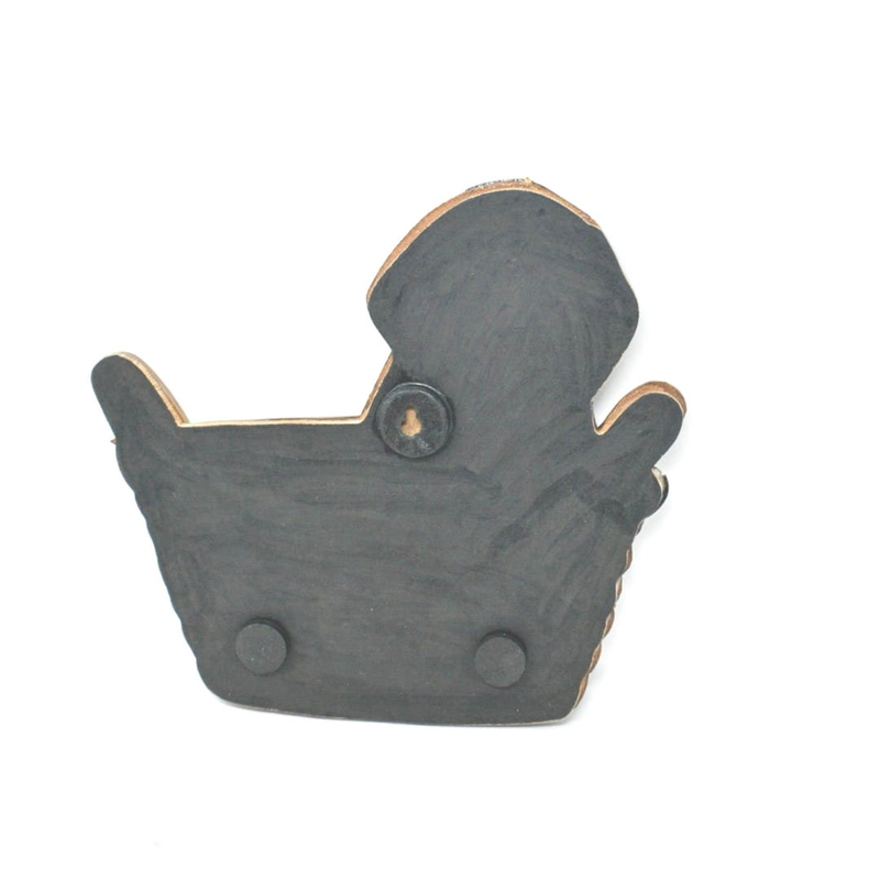 Wooden Wall Hanging Sculpture/ Hand craved Gift/ Dog Sculpture /Teak/Pine Wood/L-11 inch/ W-0.25 inch/ H-10.5 inch